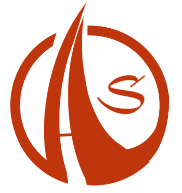 logo AS w kółku z podpisem Trener Optymizmu